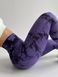 Лосини спортивні безшовні з ефектом push up та принтом тай-дай фіолетові S Tie-Dye HH010 фото 5