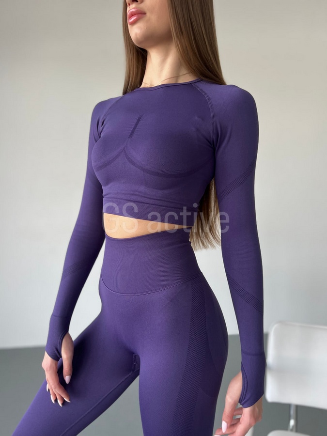 Рашгард спортивний фіолетовий S Constant 5009 фото