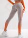 Лосини спортивні безшовні сіро-оранжеві S Amplify 4296 фото 7