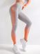 Лосини спортивні безшовні сіро-оранжеві S Amplify 4296 фото 5