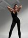 Комбінезон жіночий спортивний з чашечками чорний S Cat KR01 фото 7
