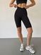 З ДЕФЕКТОМ Велосипедки спортивні безшовні з ефектом push up чорні L V-shape
