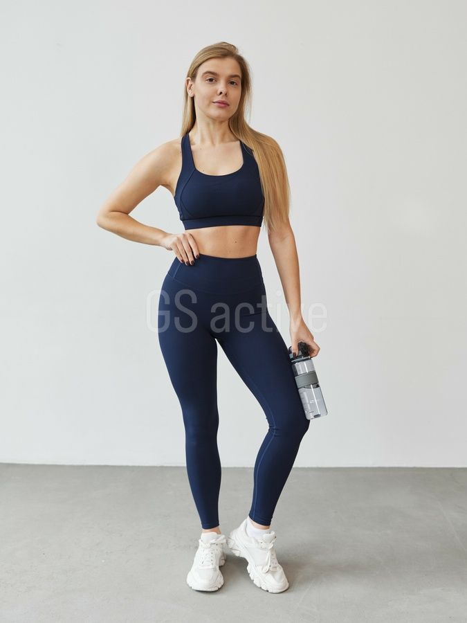 З ДЕФЕКТОМ Лосини спортивні з прихованим ефектом push up сині XL Essential