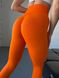 Лосини спортивні безшовні з ефектом push up помаранчері S Spring 5001 фото 8