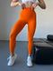 Лосини спортивні безшовні з ефектом push up помаранчері S Spring 5001 фото 11