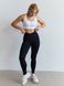 З ДЕФЕКТОМ Лосини спортивні безшовні з ефектом push up чорні XL V-shape